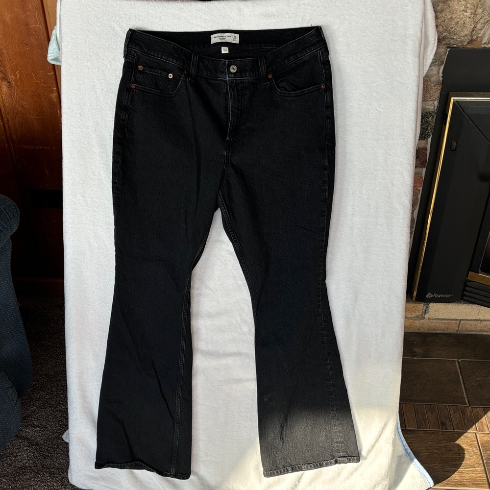 Abercrombie & Fitch Black Boot Cut Jeans